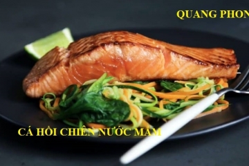 Cá Hồi chên nước Mắm