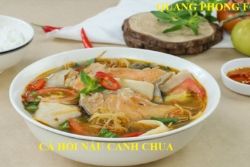 Cá Hồi nấu canh chua