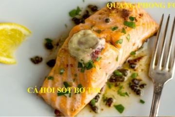 Cá Hồi sốt bơ tỏi