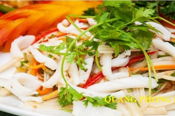 Cách làm Mực xào cần tỏi