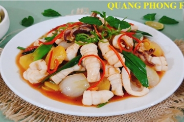 Cách làm Mực xào chua ngọt