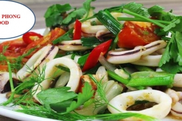 Cách làm Mực xào hành tây