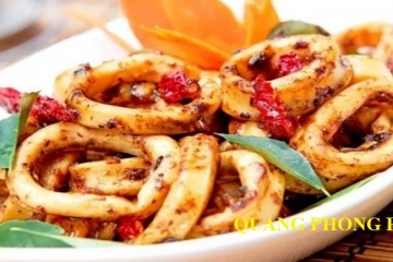 Mực xào sả ớt